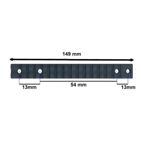 Szyna Picatinny Mossberg 500, 590, 930 i 940 (stalowa) - obrazek 2