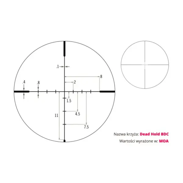 Vortex - Luneta celownicza Crossfire II 6-18x44 1'' AO BDC - obrazek 8