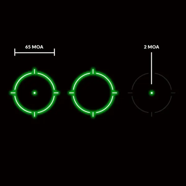 Holosun - Kolimator HE510C-GR Elite Multi Reticle Green Dot - Solar Panel - Green Dot - Czarny - HE510C-GR - obrazek 3