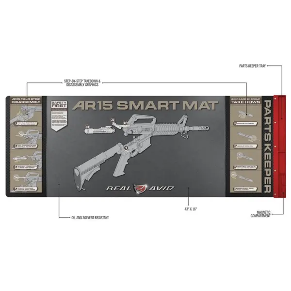 Real Avid - Mata do czyszczenia karabinka AR-15 Smart Mat - obrazek 2