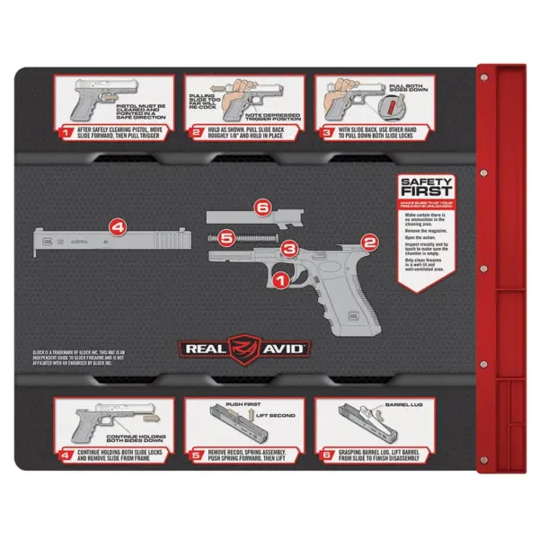 Real Avid - Mata do czyszczenia pistoletu Glock Smart Mat