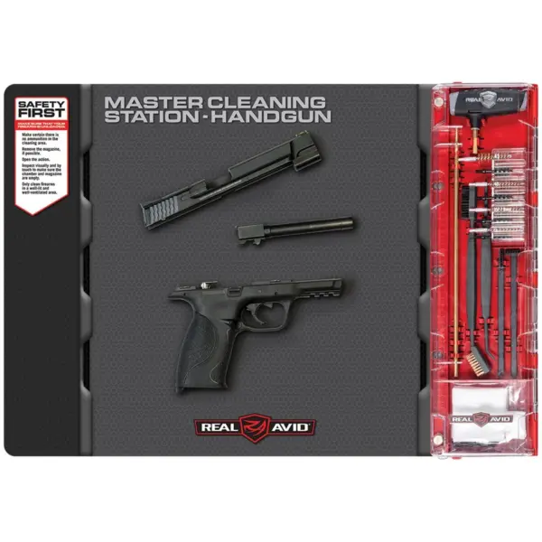 Real Avid - Mata rusznikarska z zestawem narzędzi Master Cleaning Station Pistolet - obrazek 3