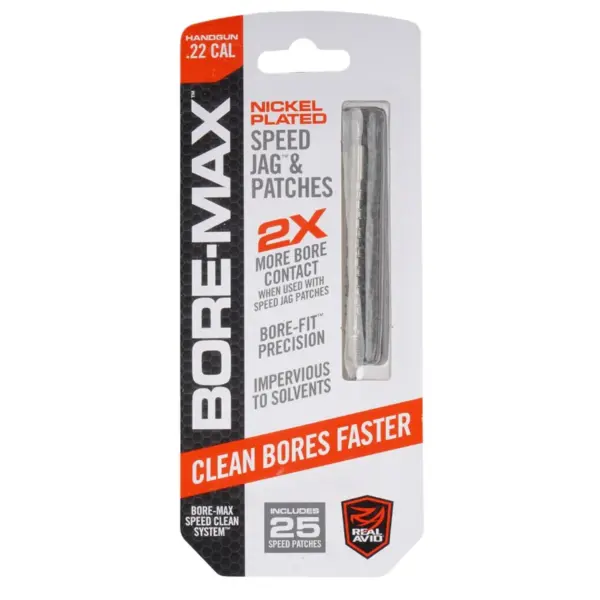 Real Avid - Przecierak do broni z uchwytem Bore-Max Speed Jag .22