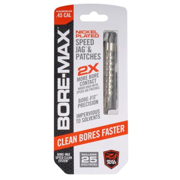 Real Avid - Przecierak do broni z uchwytem Bore-Max Speed Jag .45