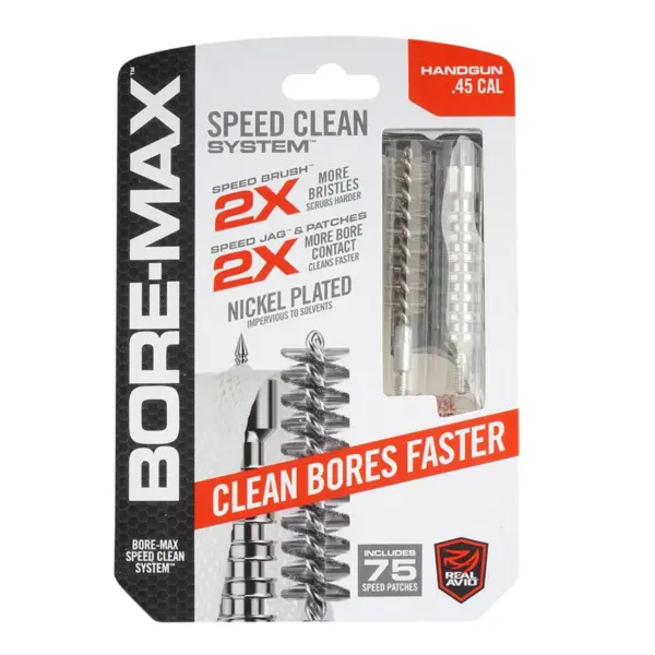 Real Avid - Zestaw do czyszczenia broni Bore Max Speed Clean System .45